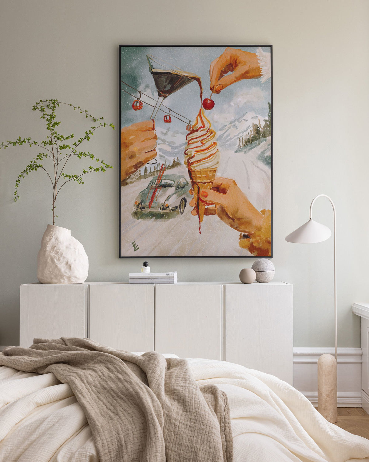Ekaterina Zagorska - Vanilla Ice Canvas print