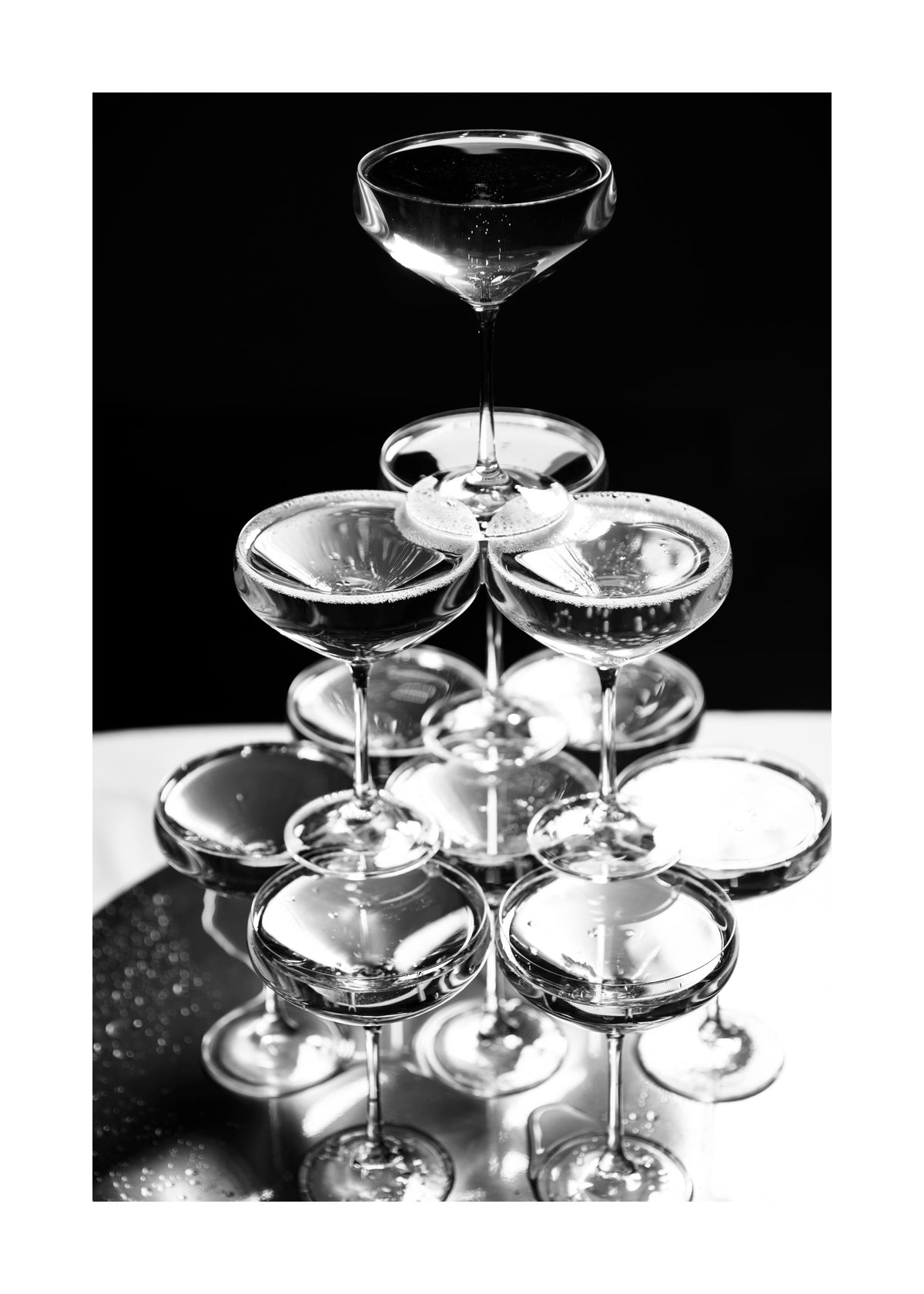 Champagne Tower Print