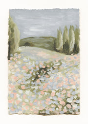 Floral Landscape Print