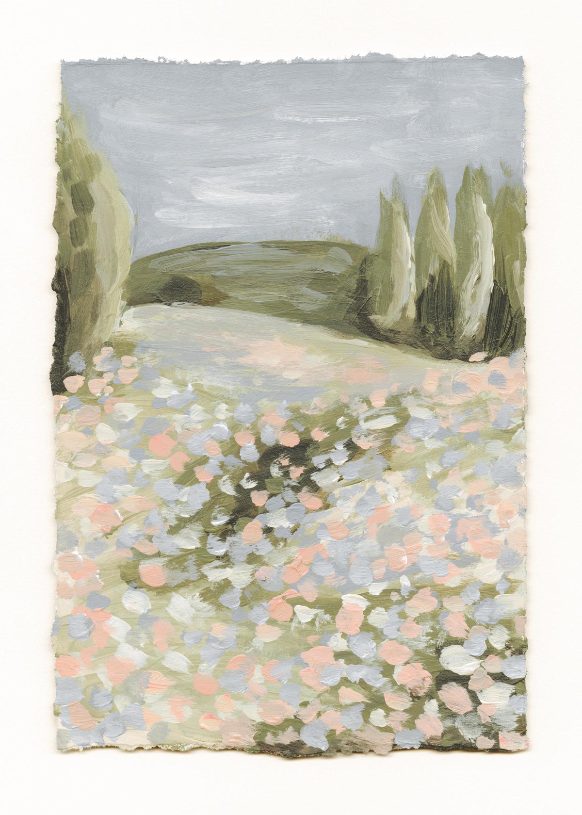 Floral Landscape Print