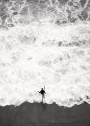 Running Into Ocean Print