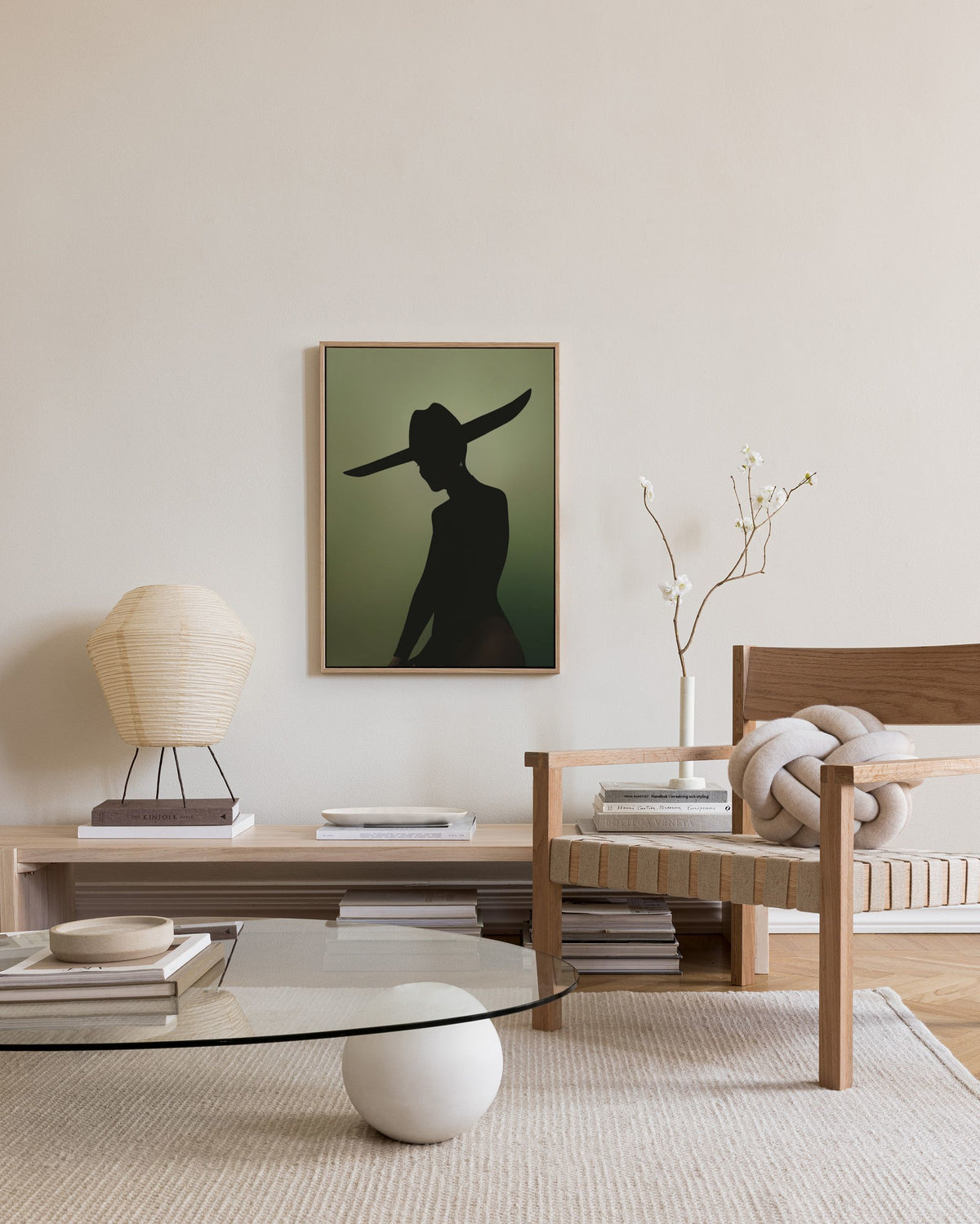 Silhouette Sheriff Canvas print
