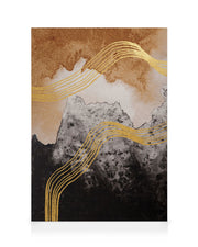 Abstract Watercolor Mountain Canvas print