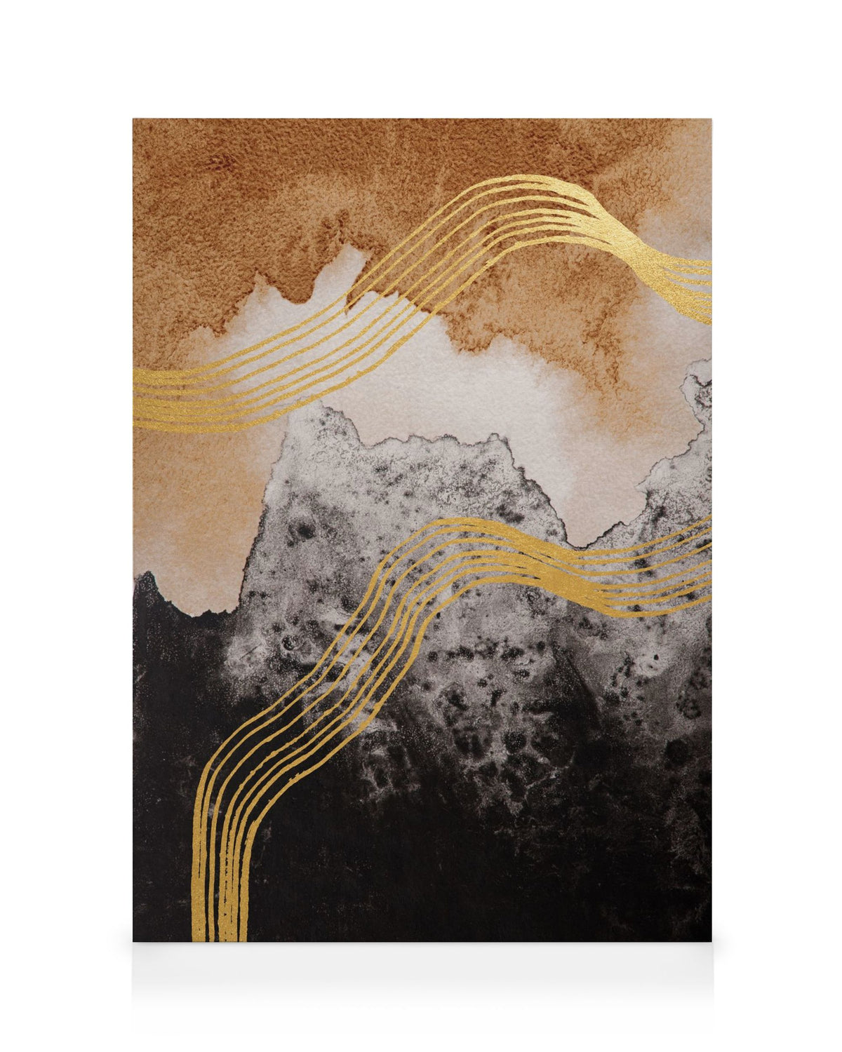 Abstract Watercolor Mountain Canvas print