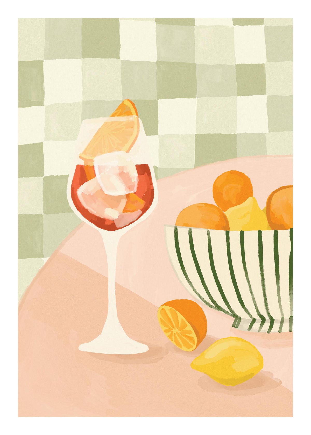 Citrus and Drinks Print
