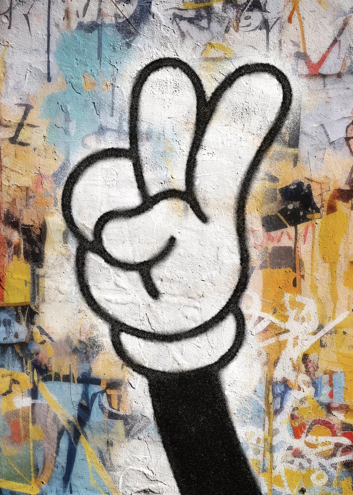 Grafitti Peace Print