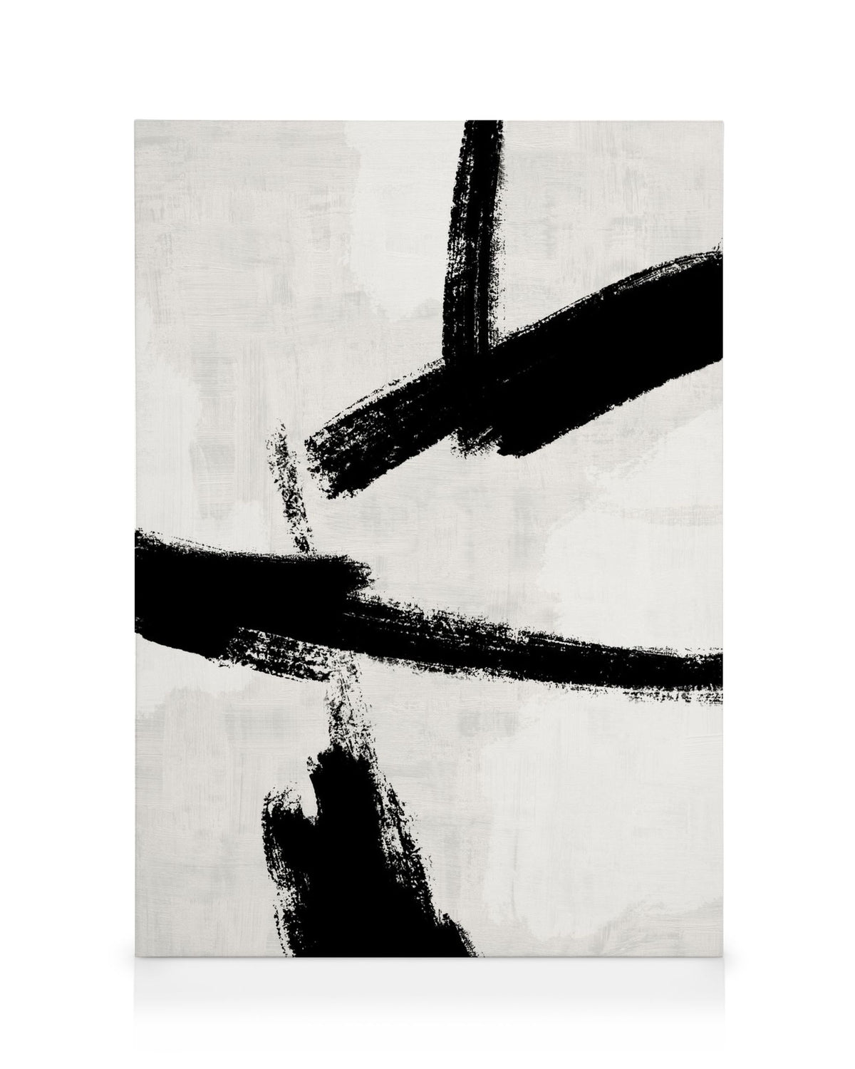 Black Brush Strokes No2 Canvas print