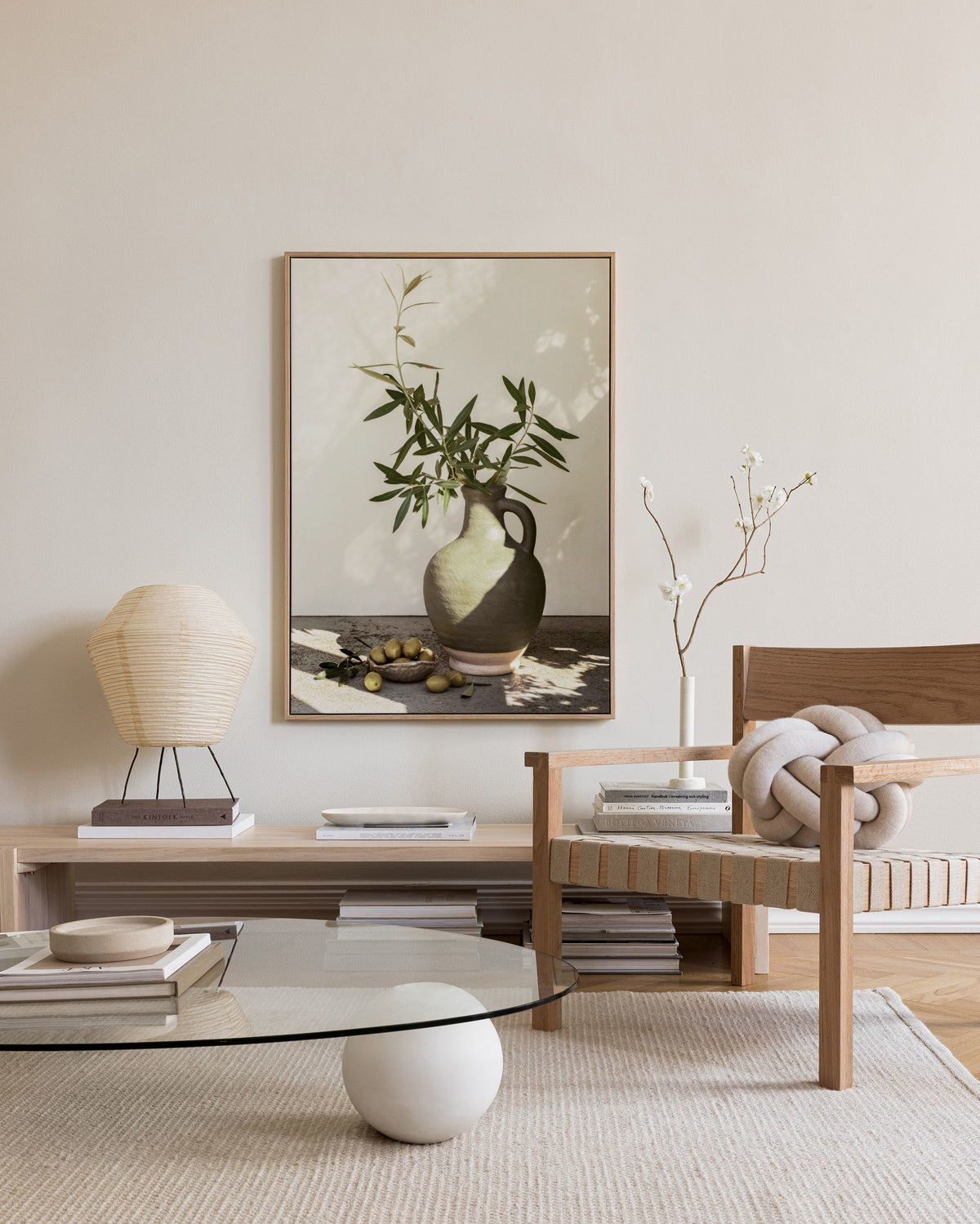 Sunlit Olives Canvas print