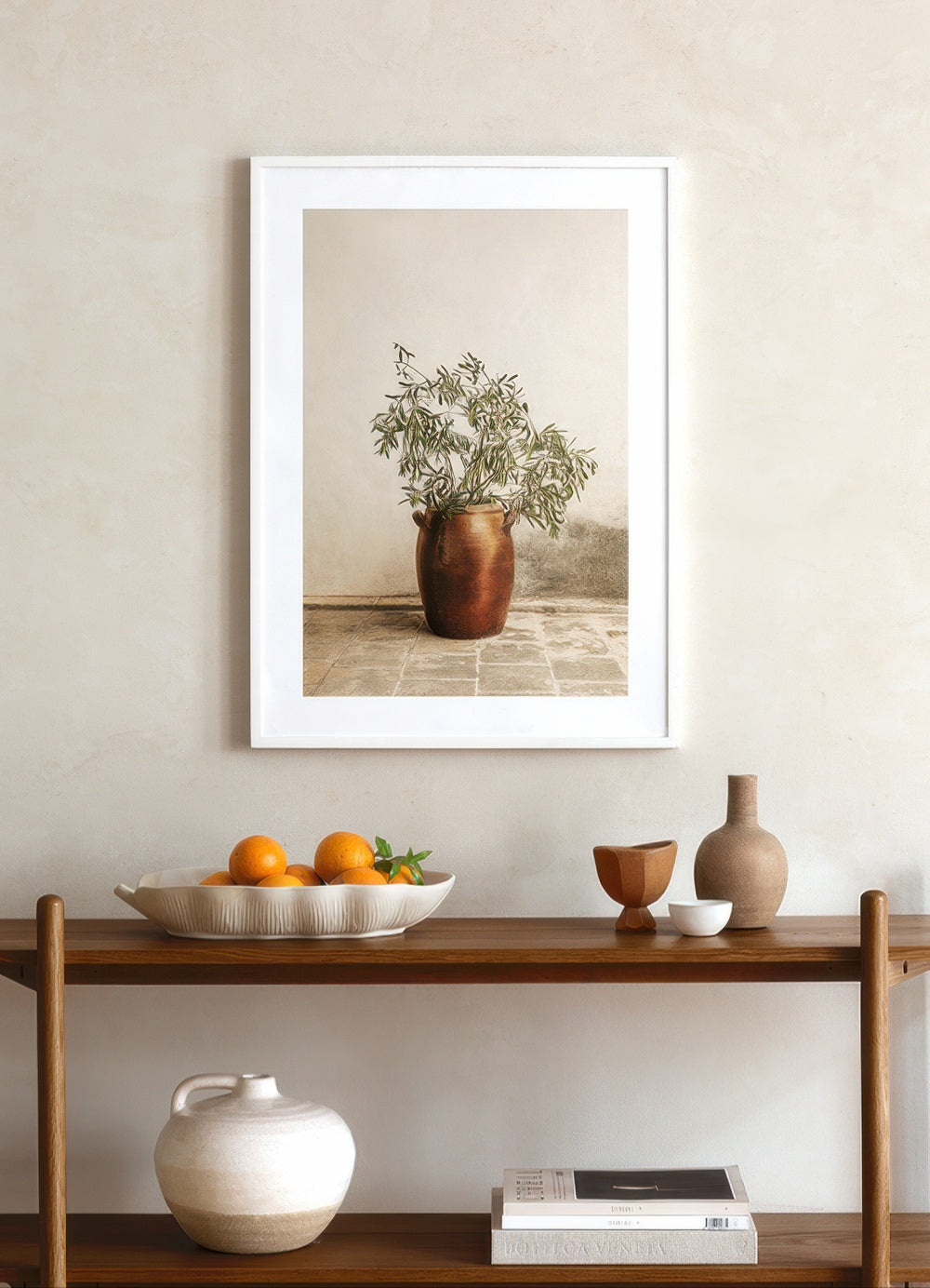 Rustic Olive Branch Print