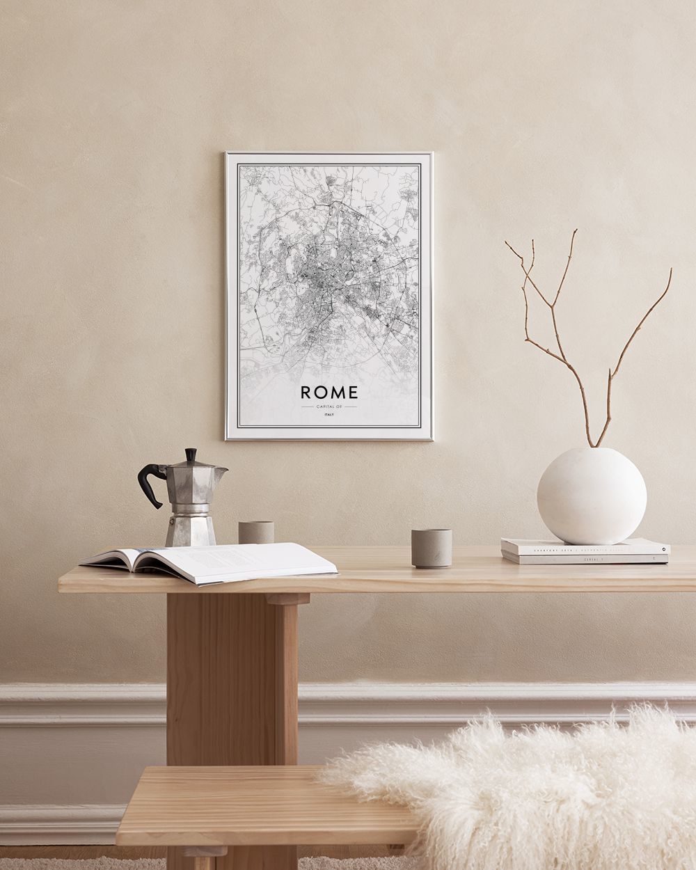 Rome Map Print