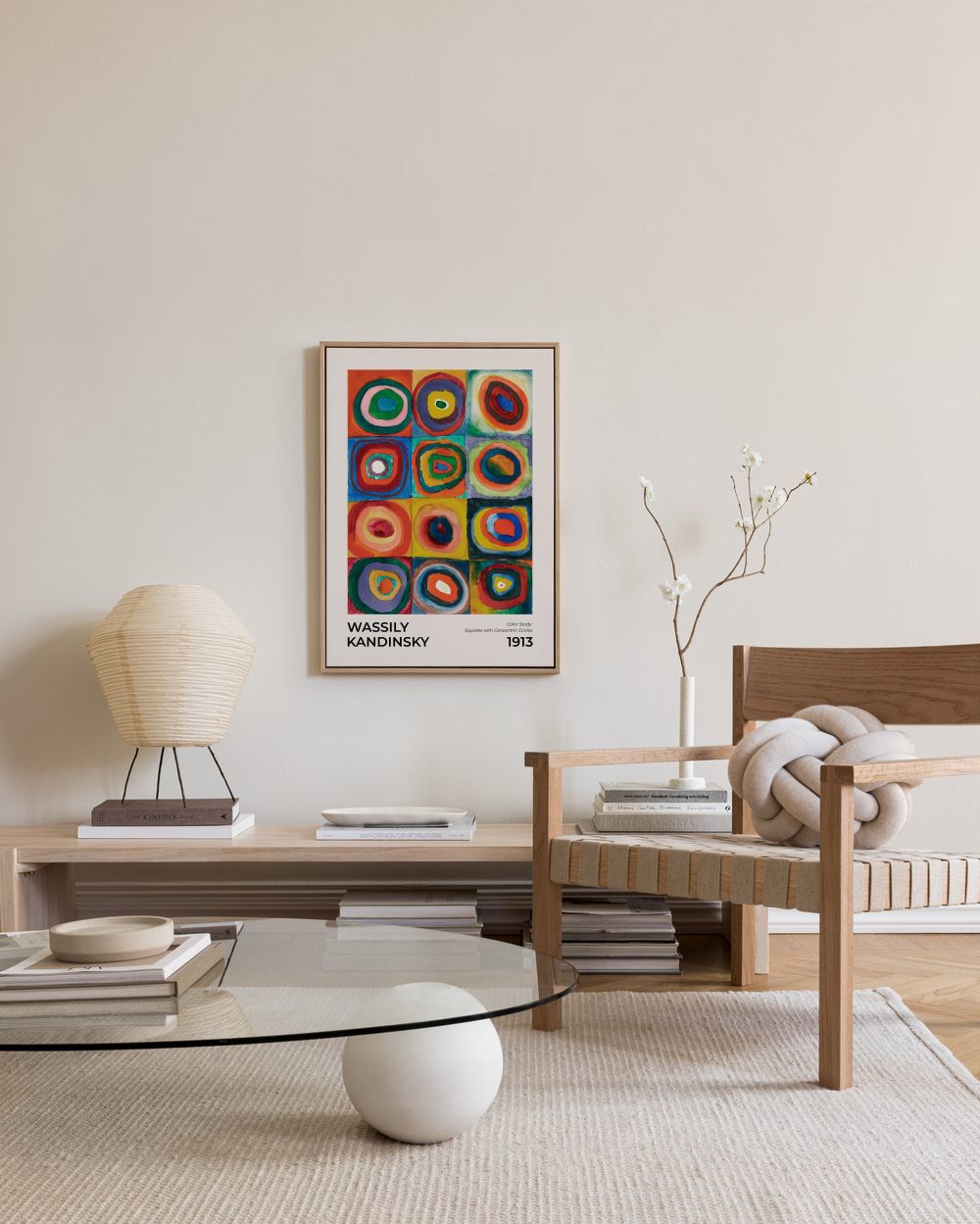 Kandinsky - Squares with Concentric Circles Canvas print