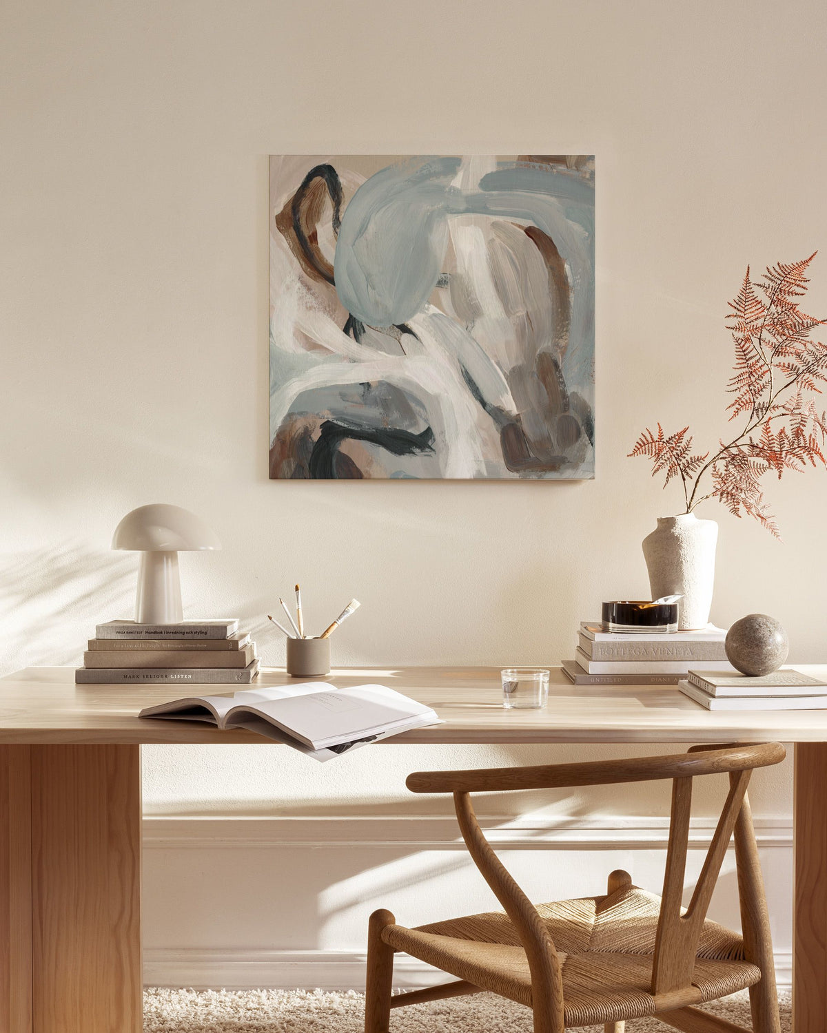 Tranquil Teal No1 Canvas print