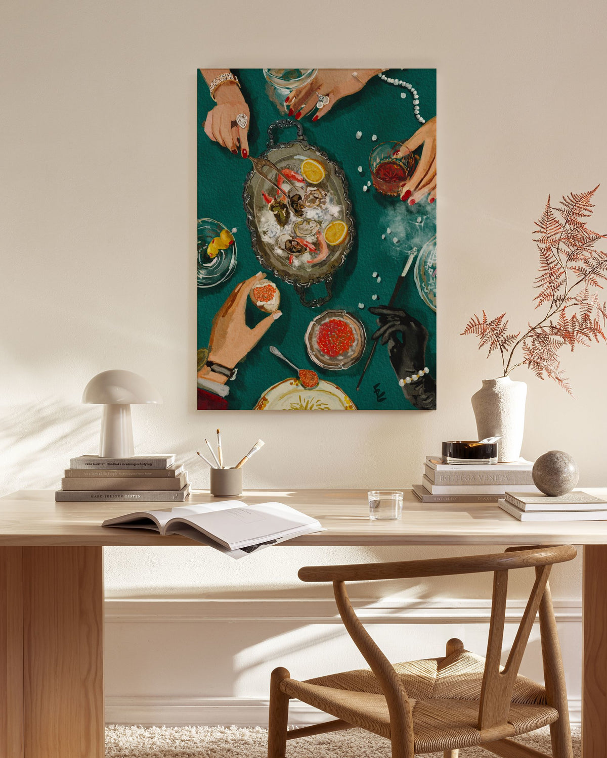 Ekaterina Zagorska - Luxury Dinner Canvas print