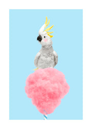Cotton Candy Cockatoo Print
