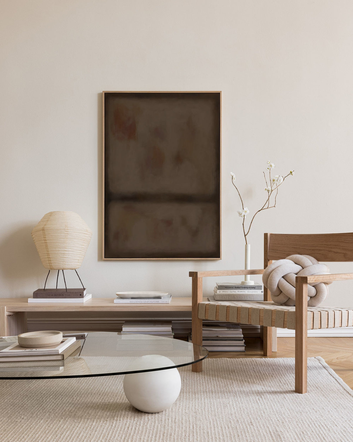 Division in Brown Canvas print