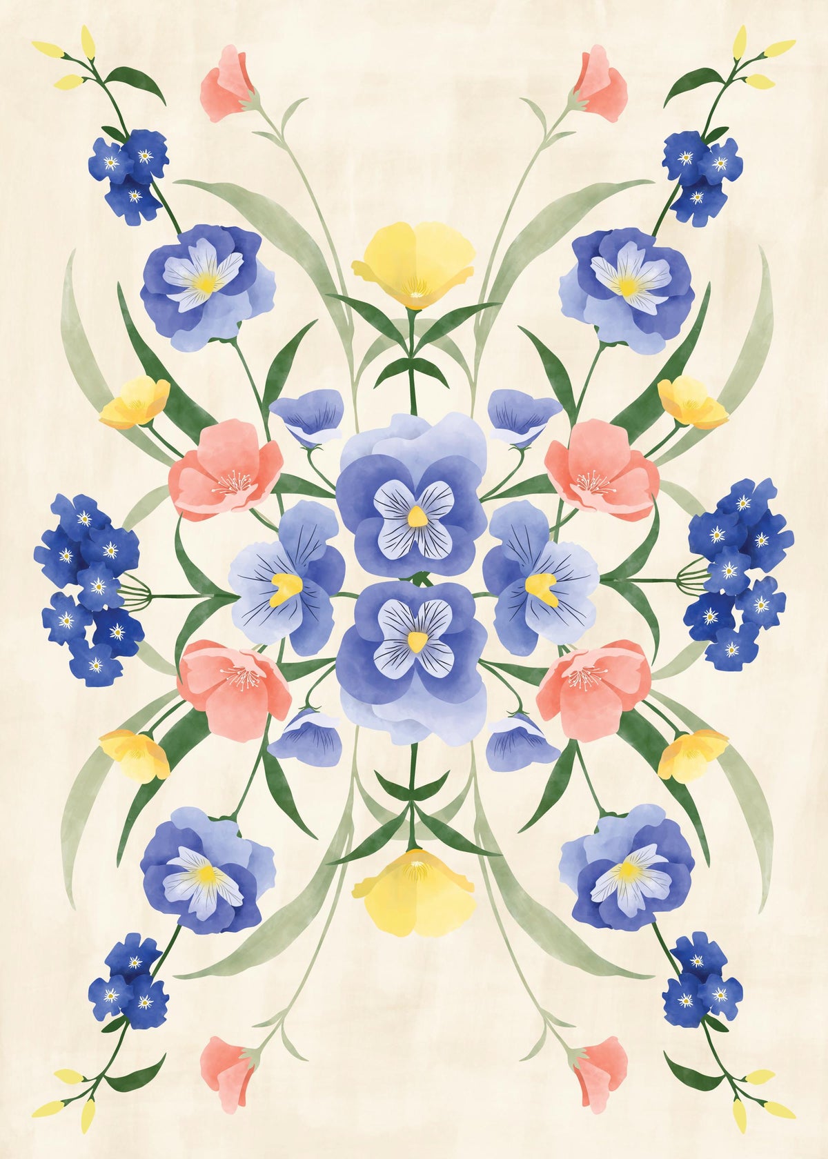 The Print Republic - Sun Kissed Garden No1 Print