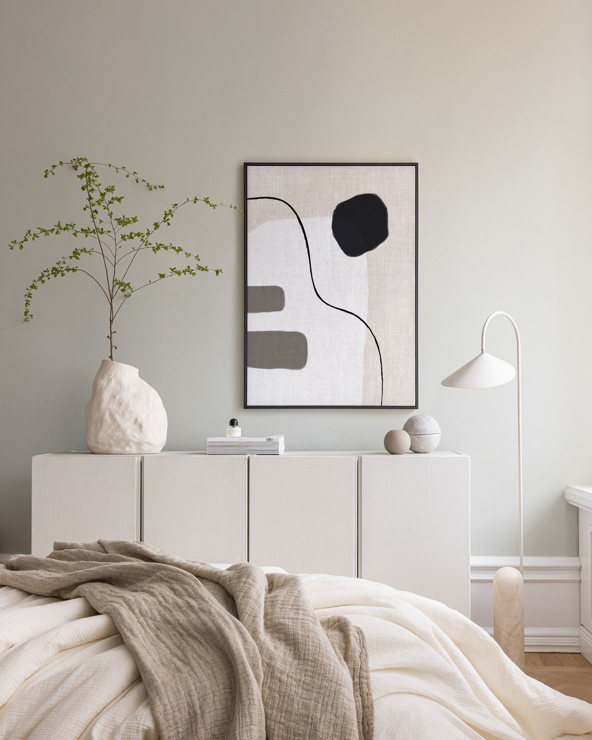 Linen Shapes No2 Canvas print