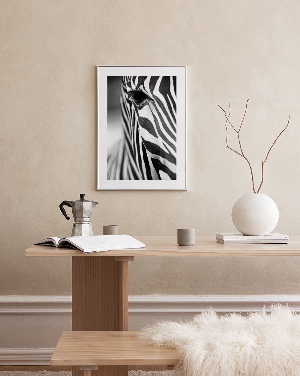 Zebra Close Up Print