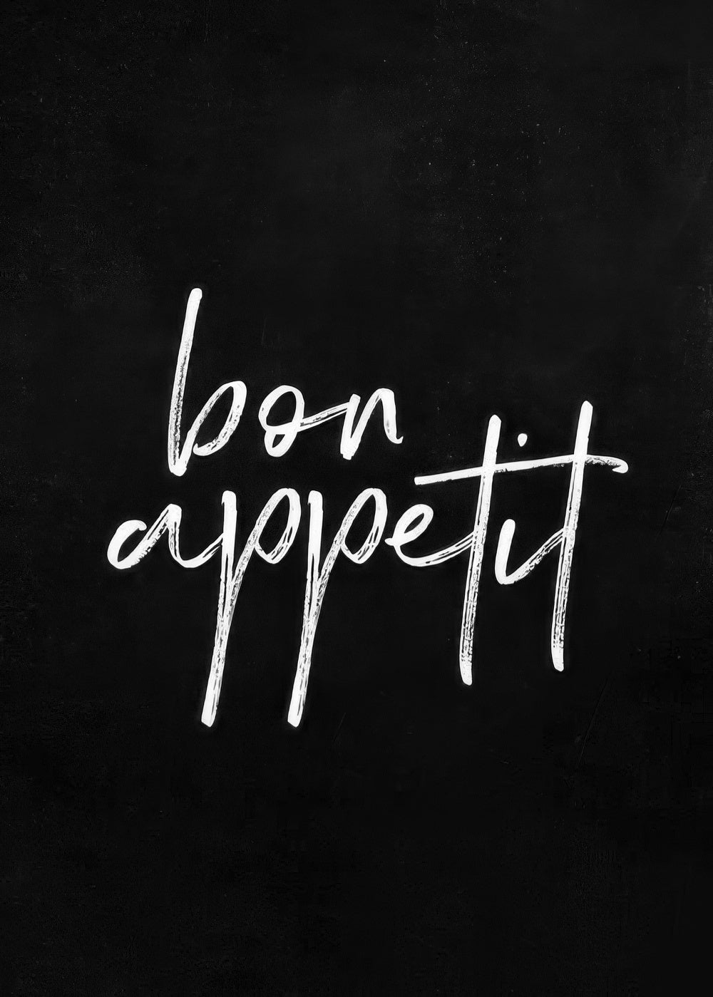 Bon Appetit Black Print