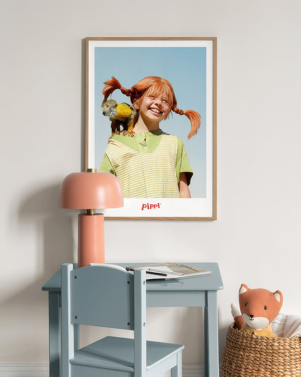 Pippi Longstocking Portrait Print