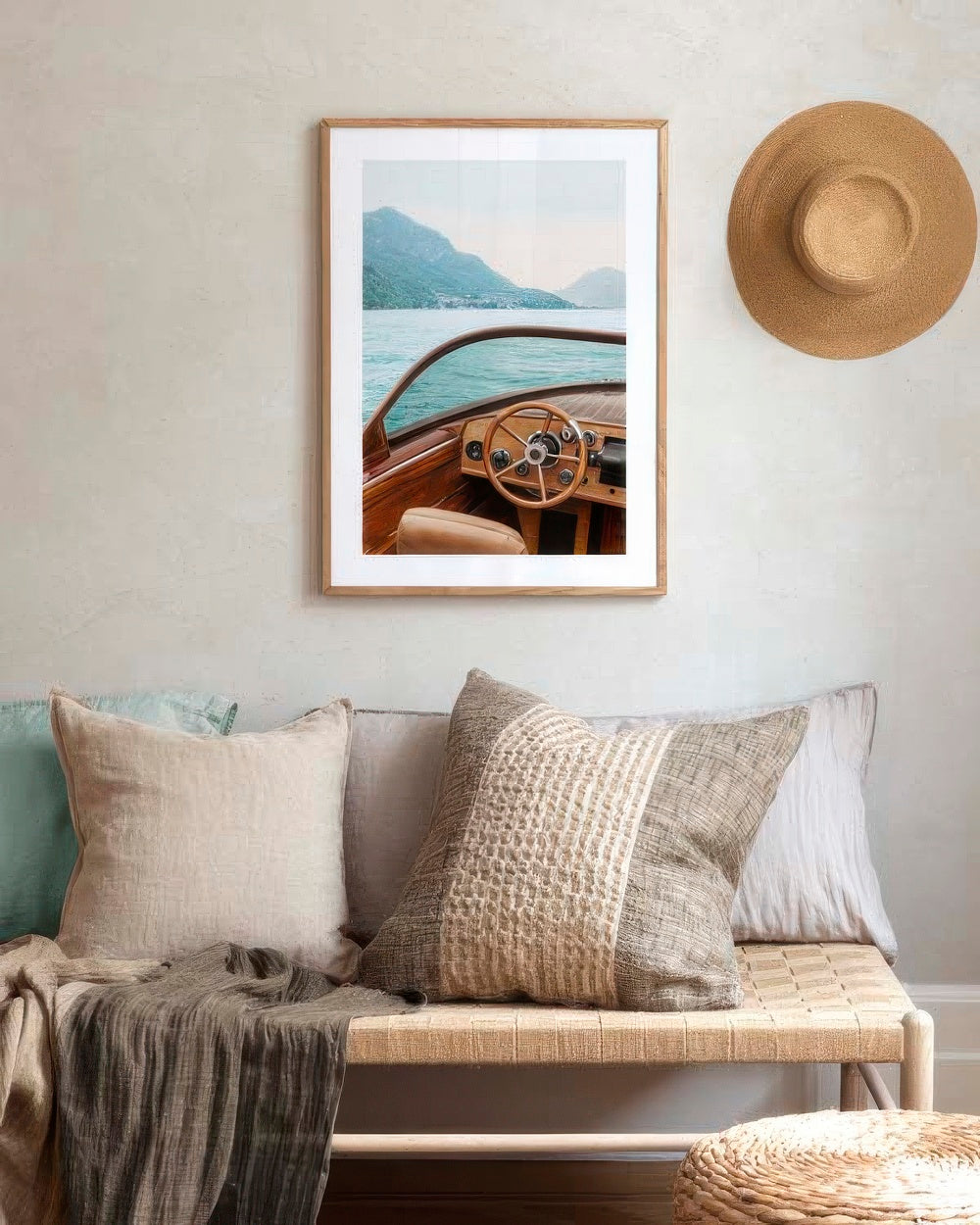 Boat on Lake Como No1 Print