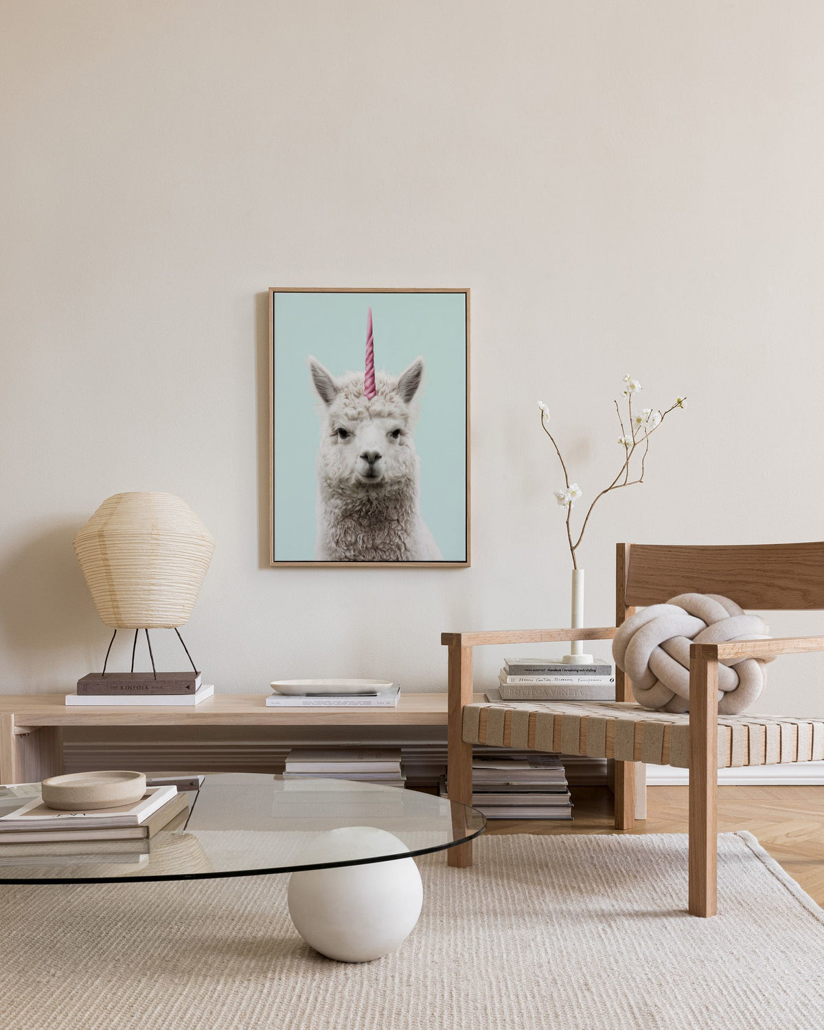 Lamacorn Canvas print