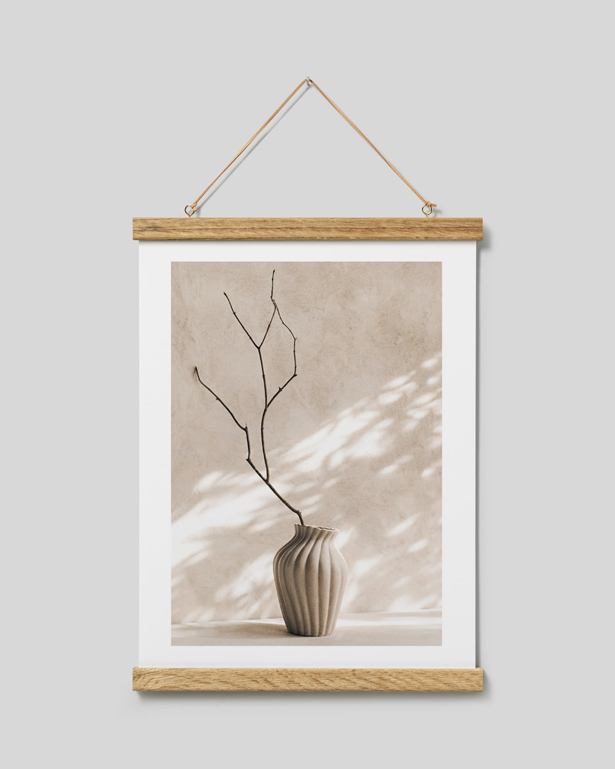 Poster hanger oak 31 cm, magnet fastener