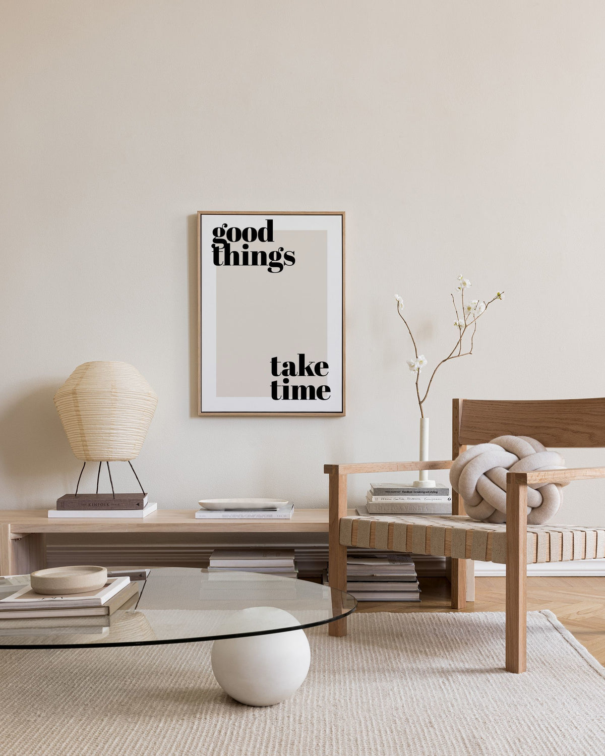 Good Things Take Time Canvas print