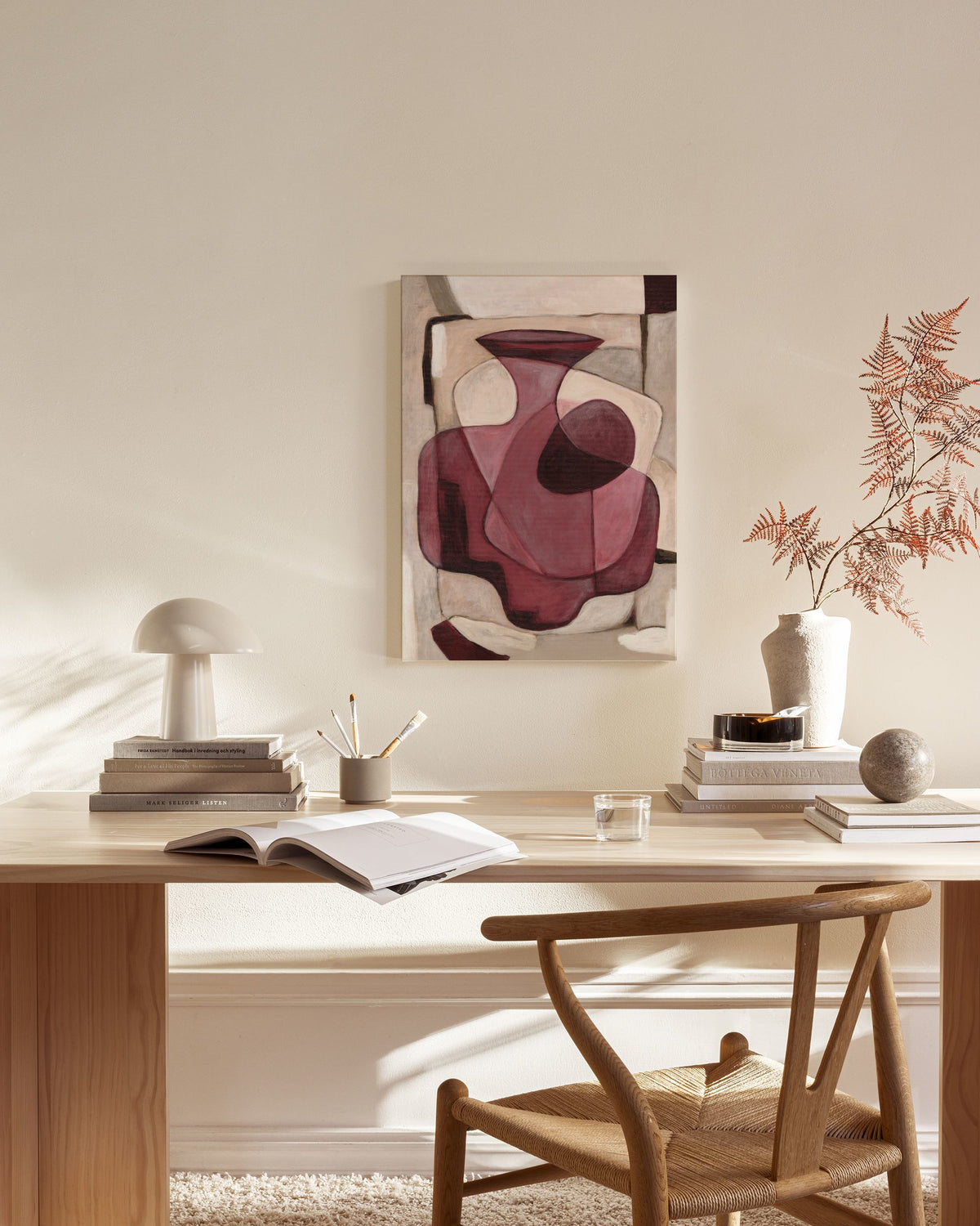 Bordeaux Vase Canvas print