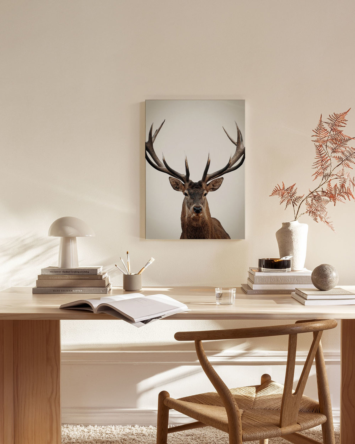 Winter Deer Canvas print