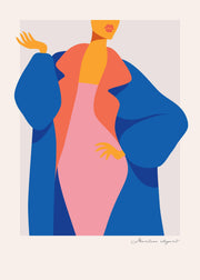 Elegant Coat Print Print