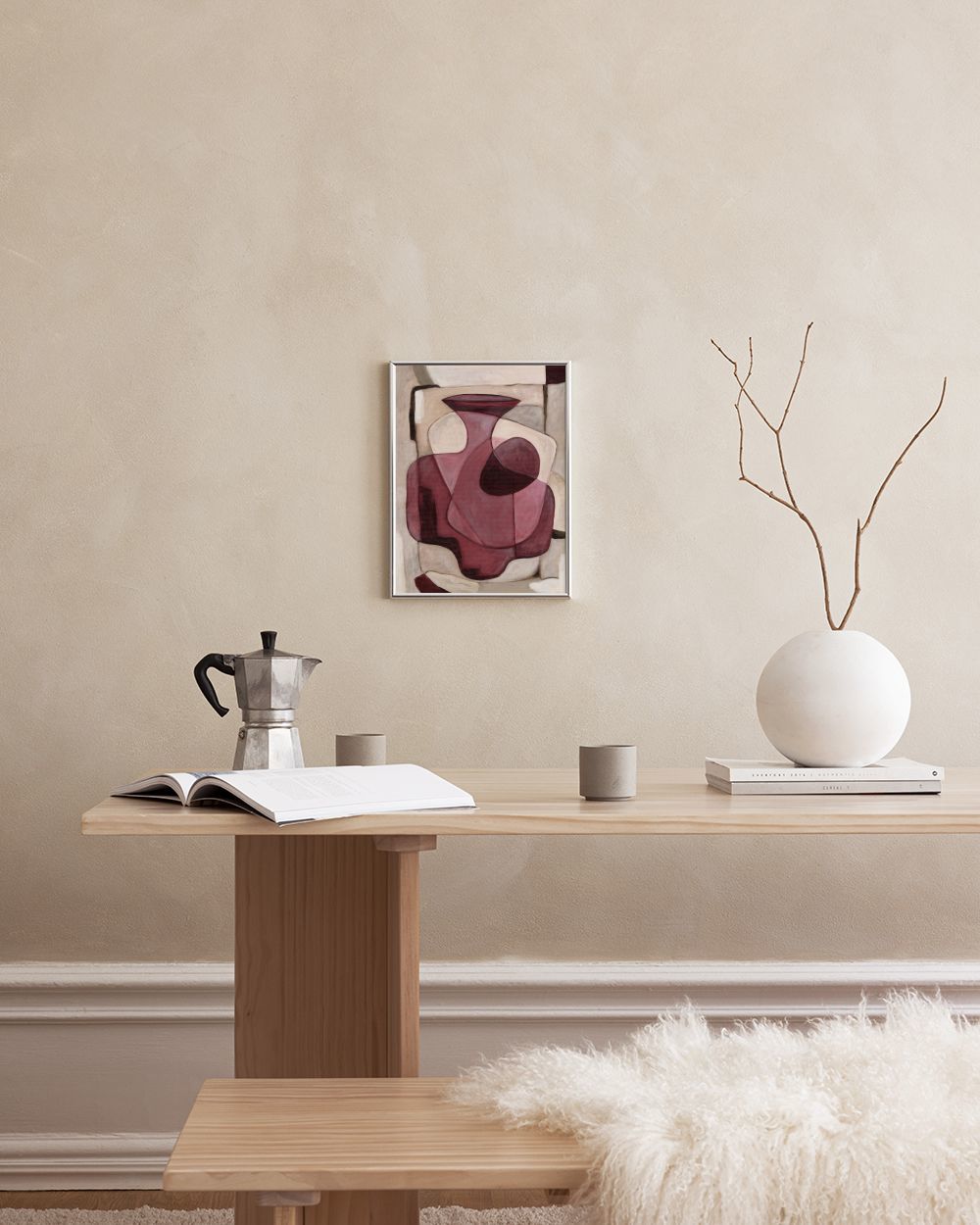Bordeaux Vase Print