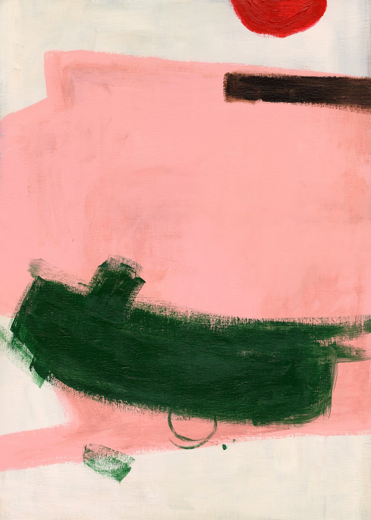 Green Strokes Print