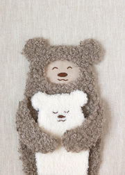 Furry Bears Hug Print