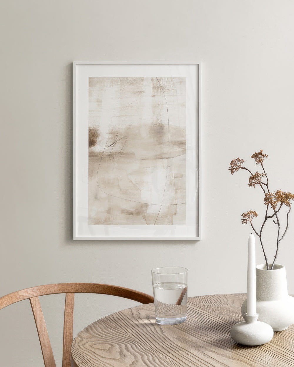 Graphite Touch Abstract No2 Print
