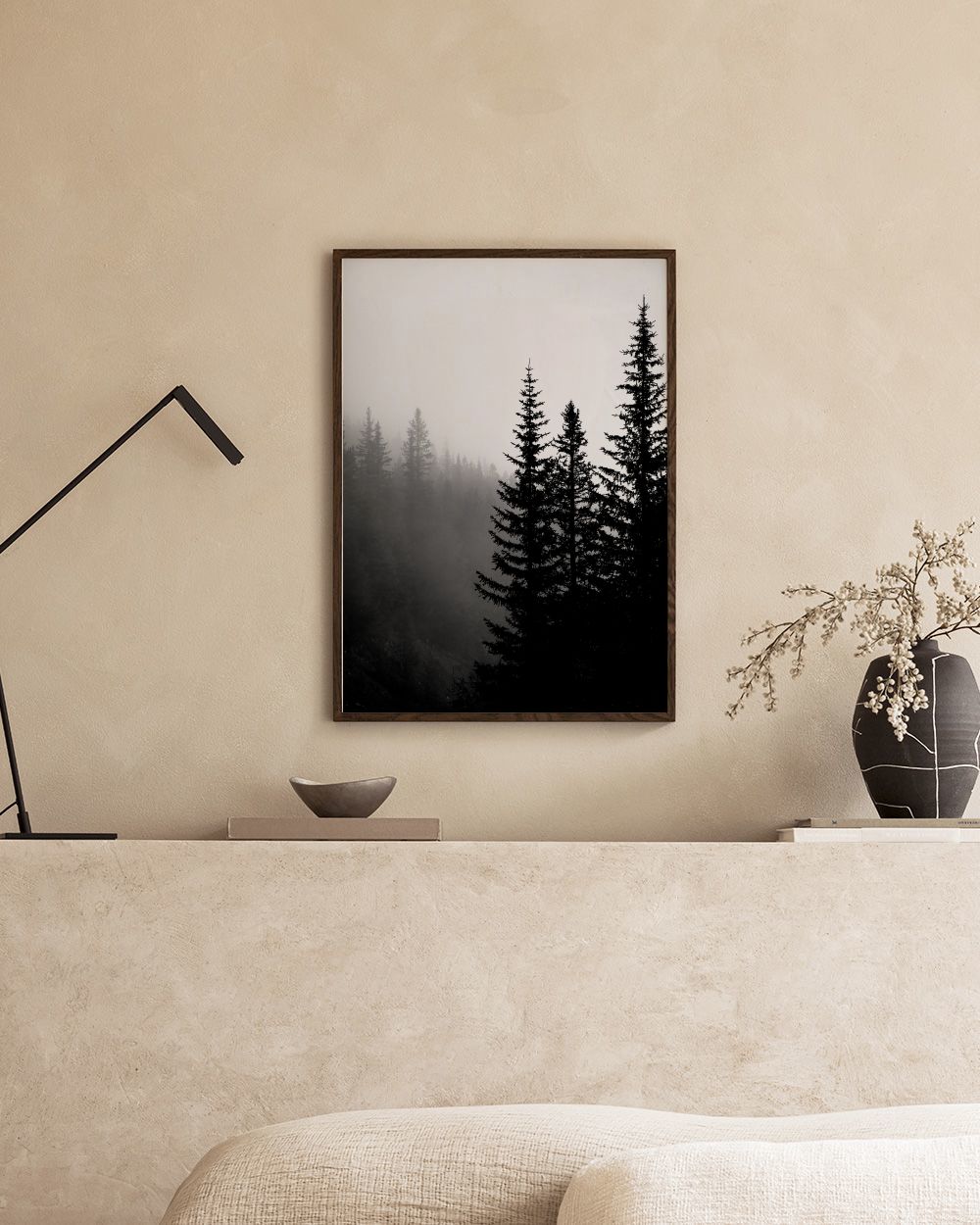 Tree Tops B&W Print
