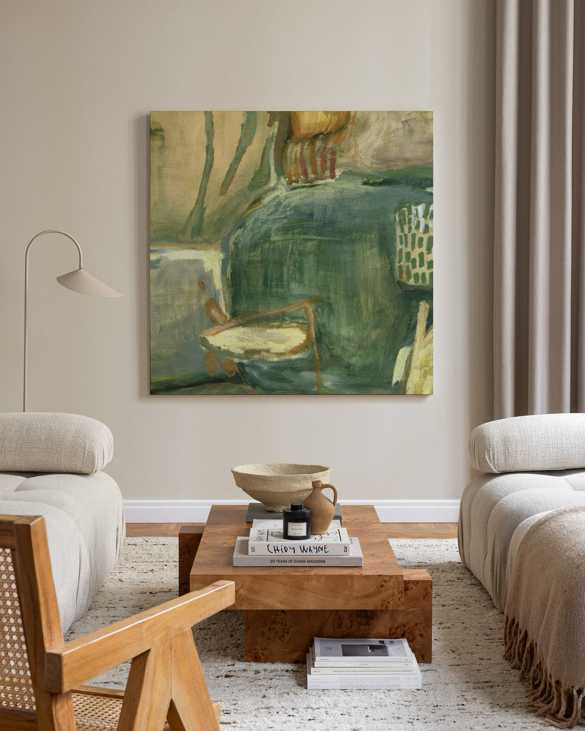 Abstract Greenscape Canvas print