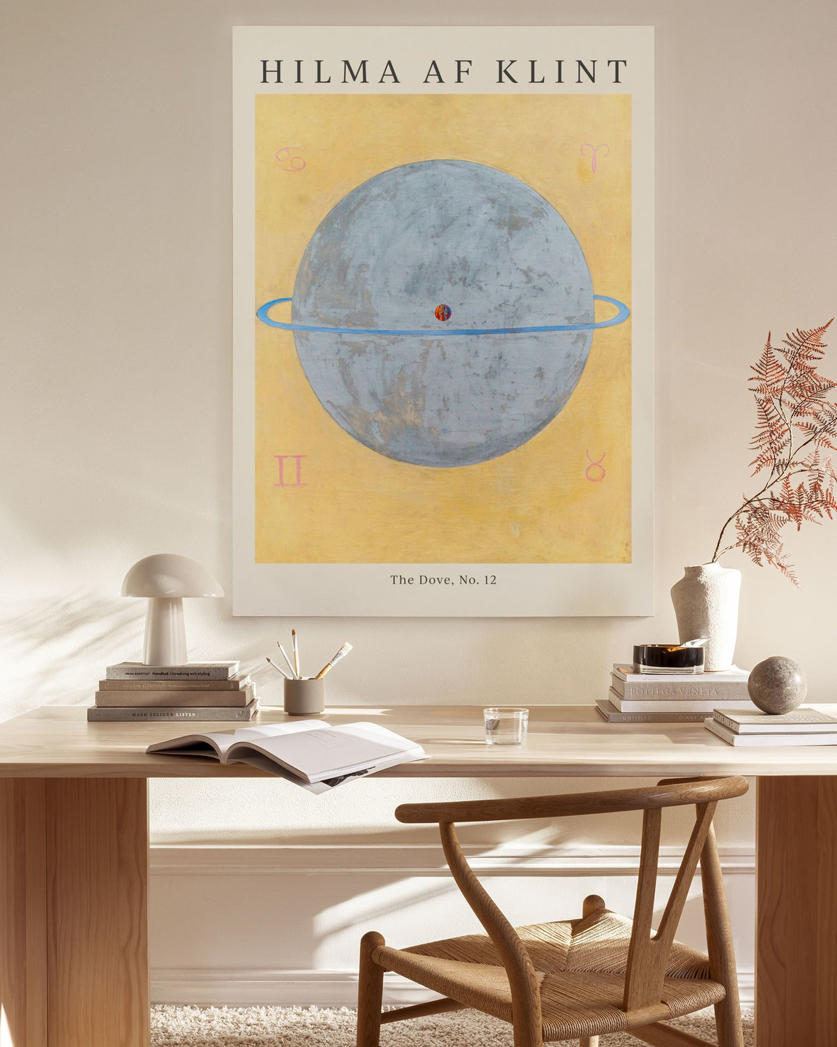 Print - The Dove No.12 by Hilma af Klint Καμβάς