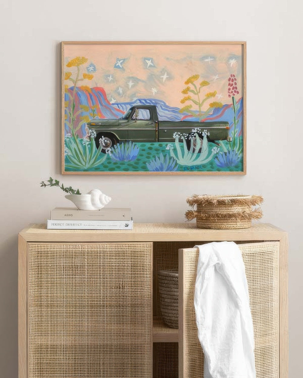Eleanor Baker - West Texas Truck Print
