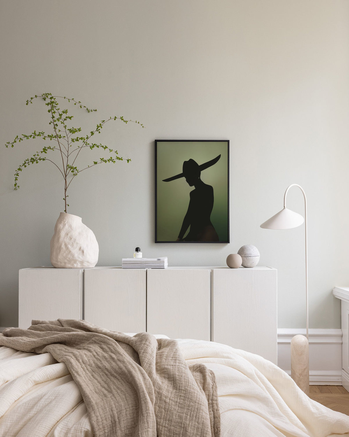 Silhouette Sheriff Canvas print