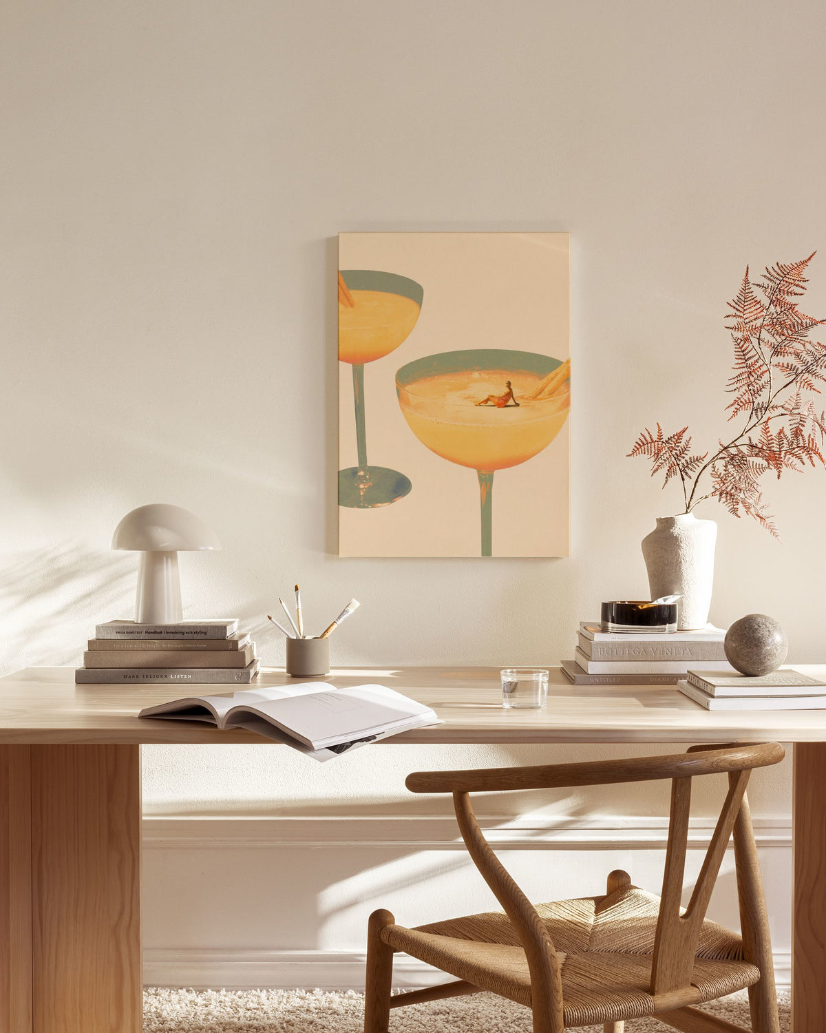 Maarten Leon - Holiday in a Glass No1 Canvas print