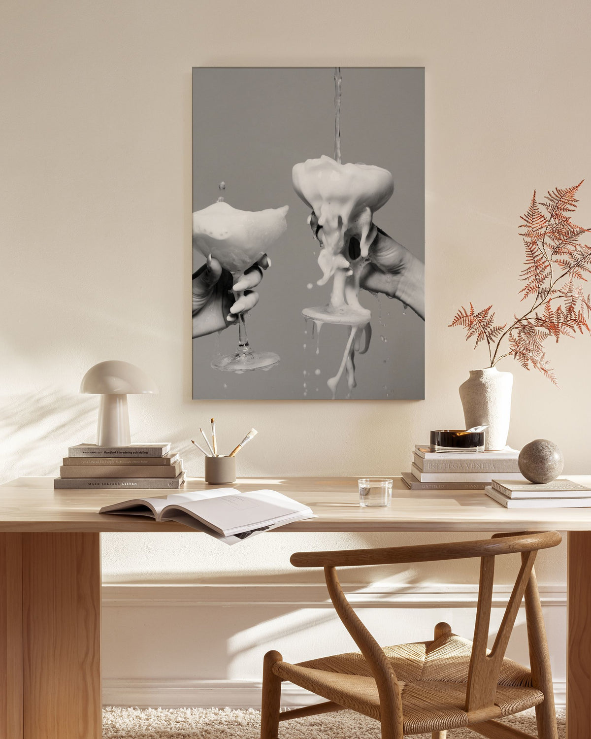 Pouring Champagne Canvas print