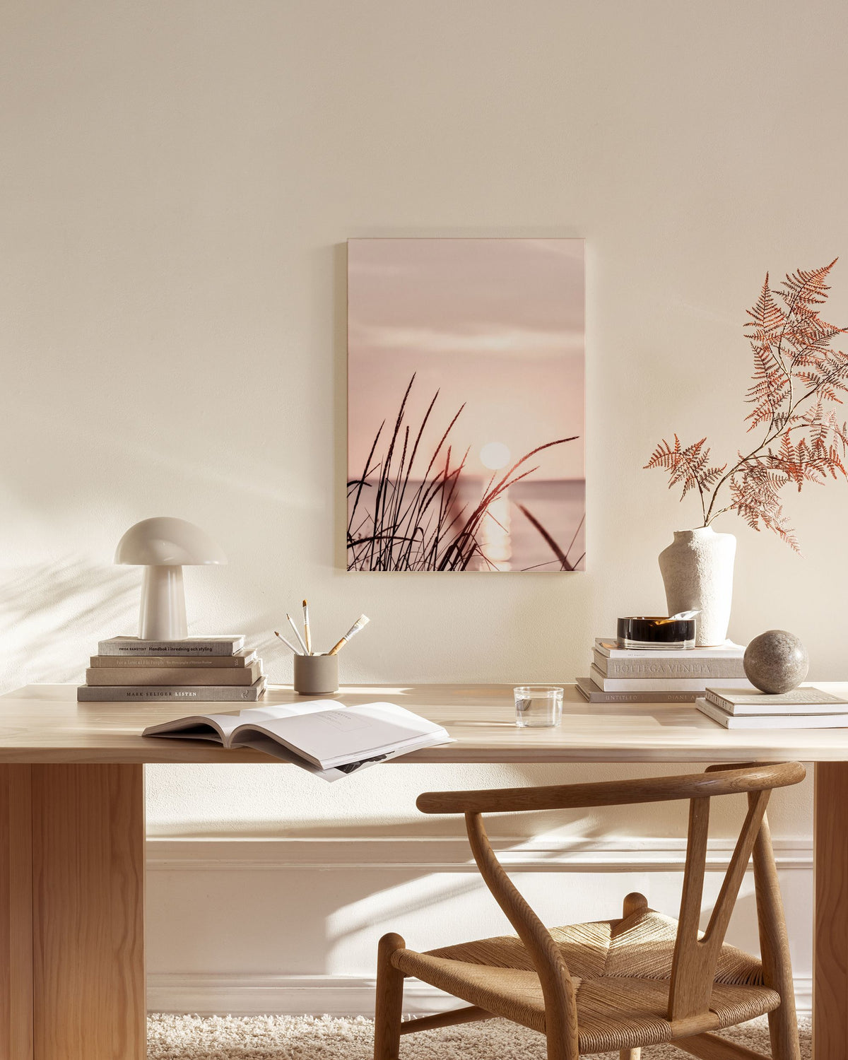 Sunset Grass Canvas print
