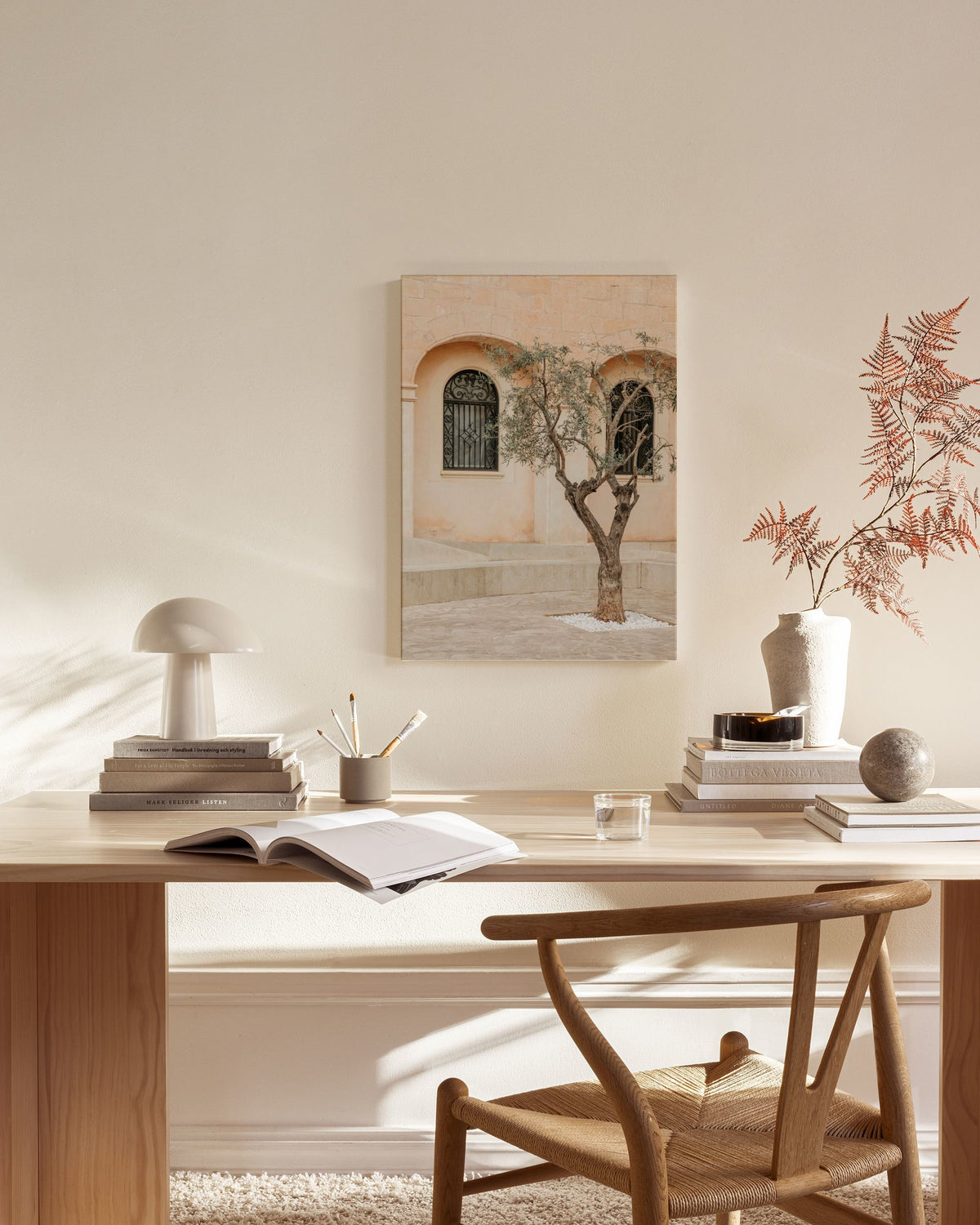 Lonely Olive Tree Canvas print