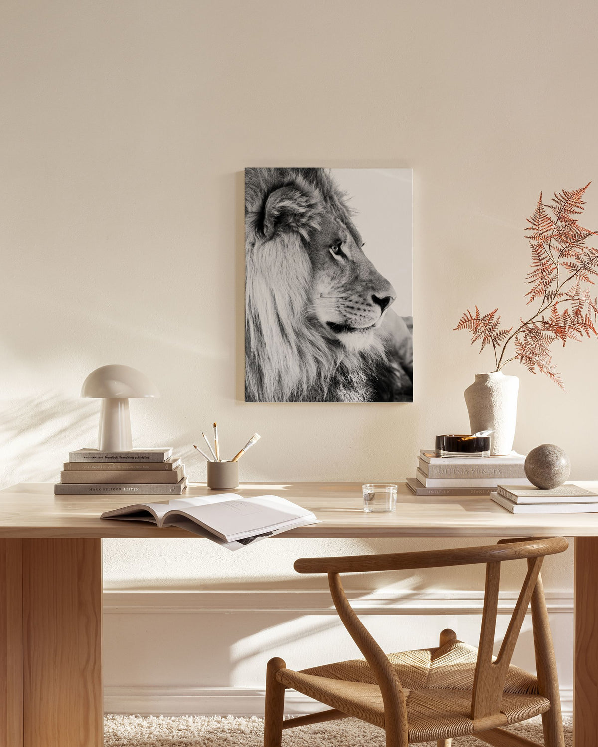 Lion Profile Canvas print