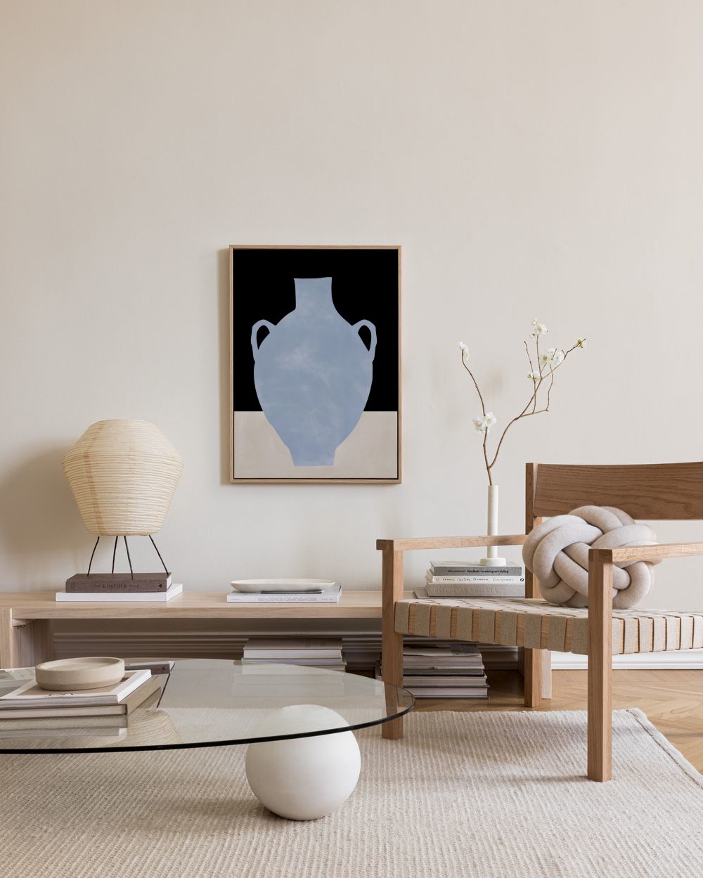 The Print Republic - Blue Still Life Poster No1 Canvas print