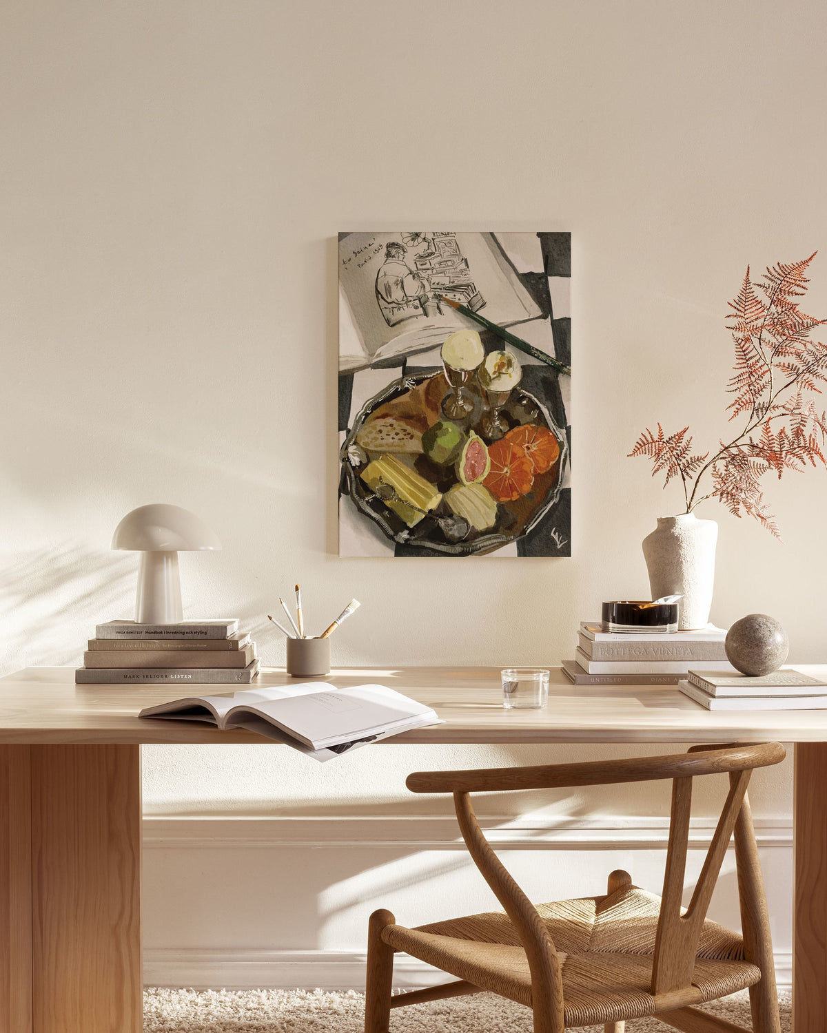 Ekaterina Zagorska - Parisian Breakfast Canvas print