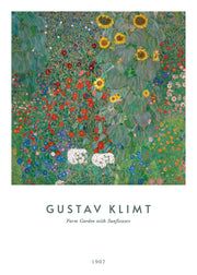 Gustav Klimt - Farm Garden with Sunflowers Print