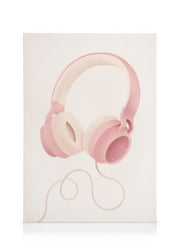 Pastel Headphones Canvas print