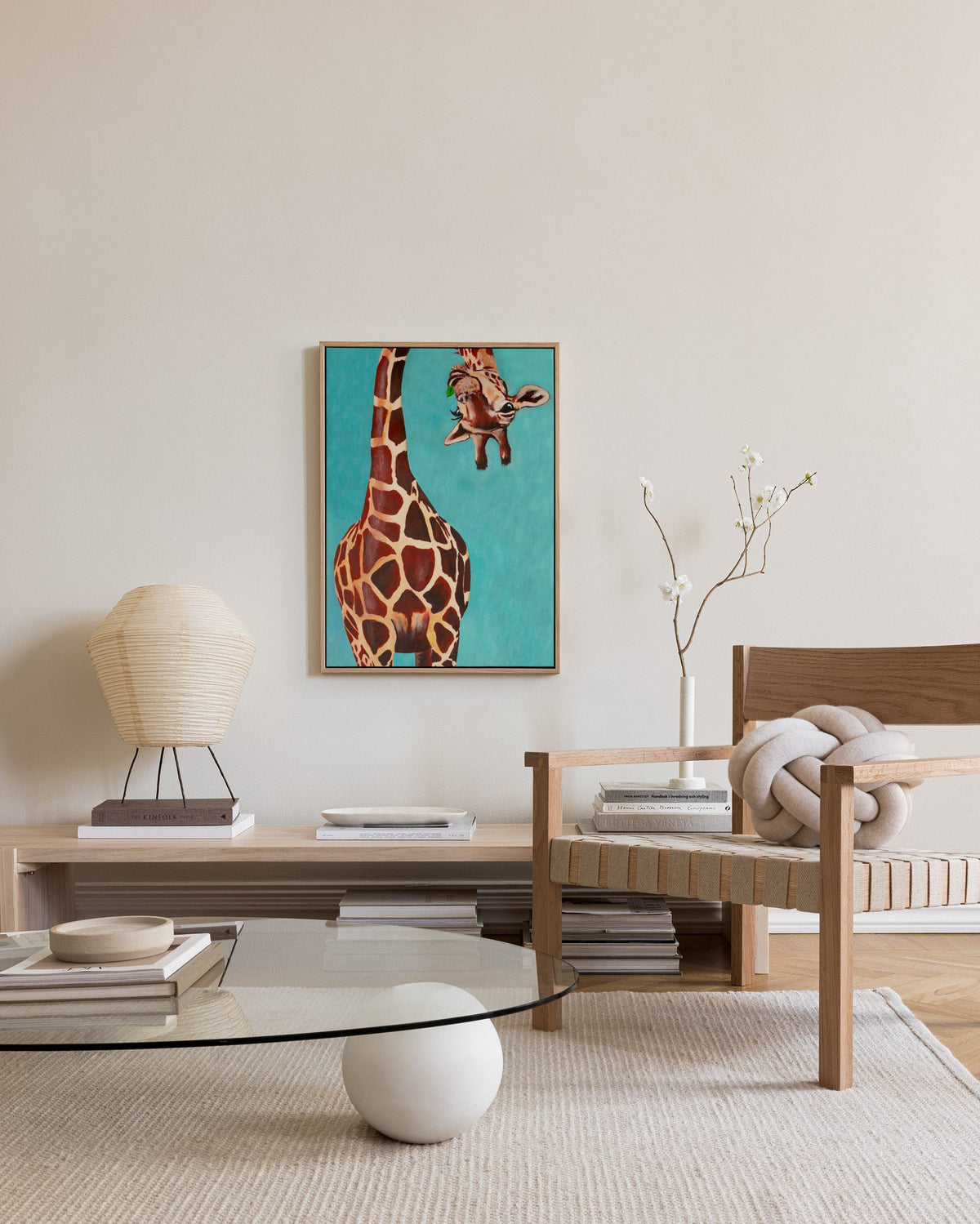 Coco de Paris - Upside Down Giraffe Canvas print